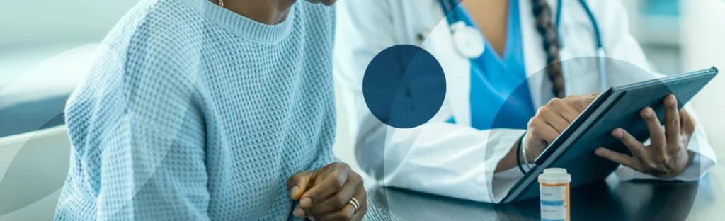 Provider and patient interacting